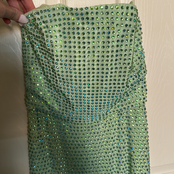 Oh Polly Daleyza Embellished Strapless Gown Size 0 - Picture 2 of 4